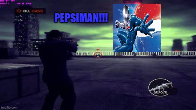 PEPSIMAN!!! | image tagged in saints row,pepsi,mascots | made w/ Imgflip meme maker