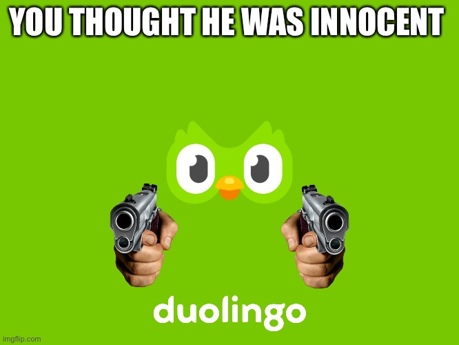 Duolingo bird hurts - Imgflip