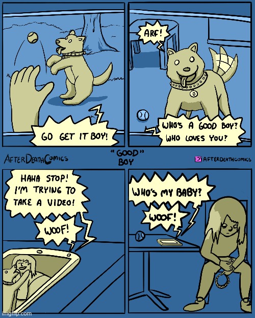 Woof | image tagged in dogs,dog,woof,ball,comics,comics/cartoons | made w/ Imgflip meme maker