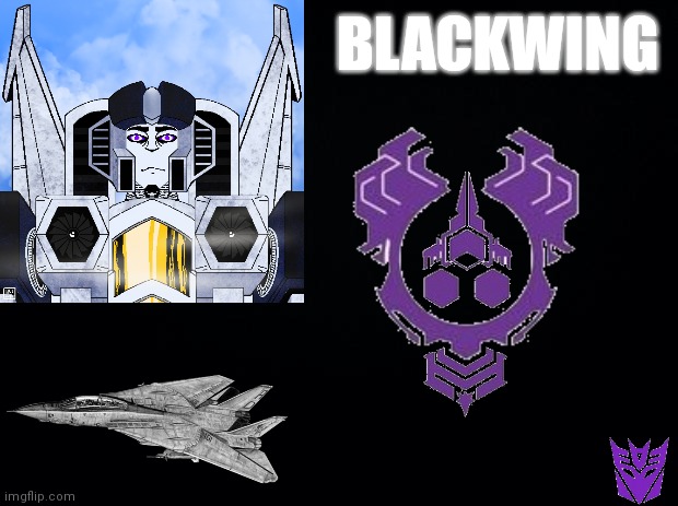 Blackwing the decepticon naval seeker | BLACKWING | image tagged in deception,seeker,naval ariel unit | made w/ Imgflip meme maker