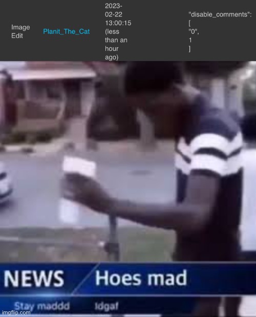image tagged in hoes mad | made w/ Imgflip meme maker