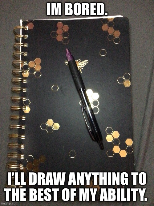 Please | IM BORED. I’LL DRAW ANYTHING TO THE BEST OF MY ABILITY. | made w/ Imgflip meme maker