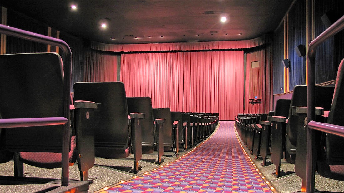 High Quality Movie theater interior Blank Meme Template