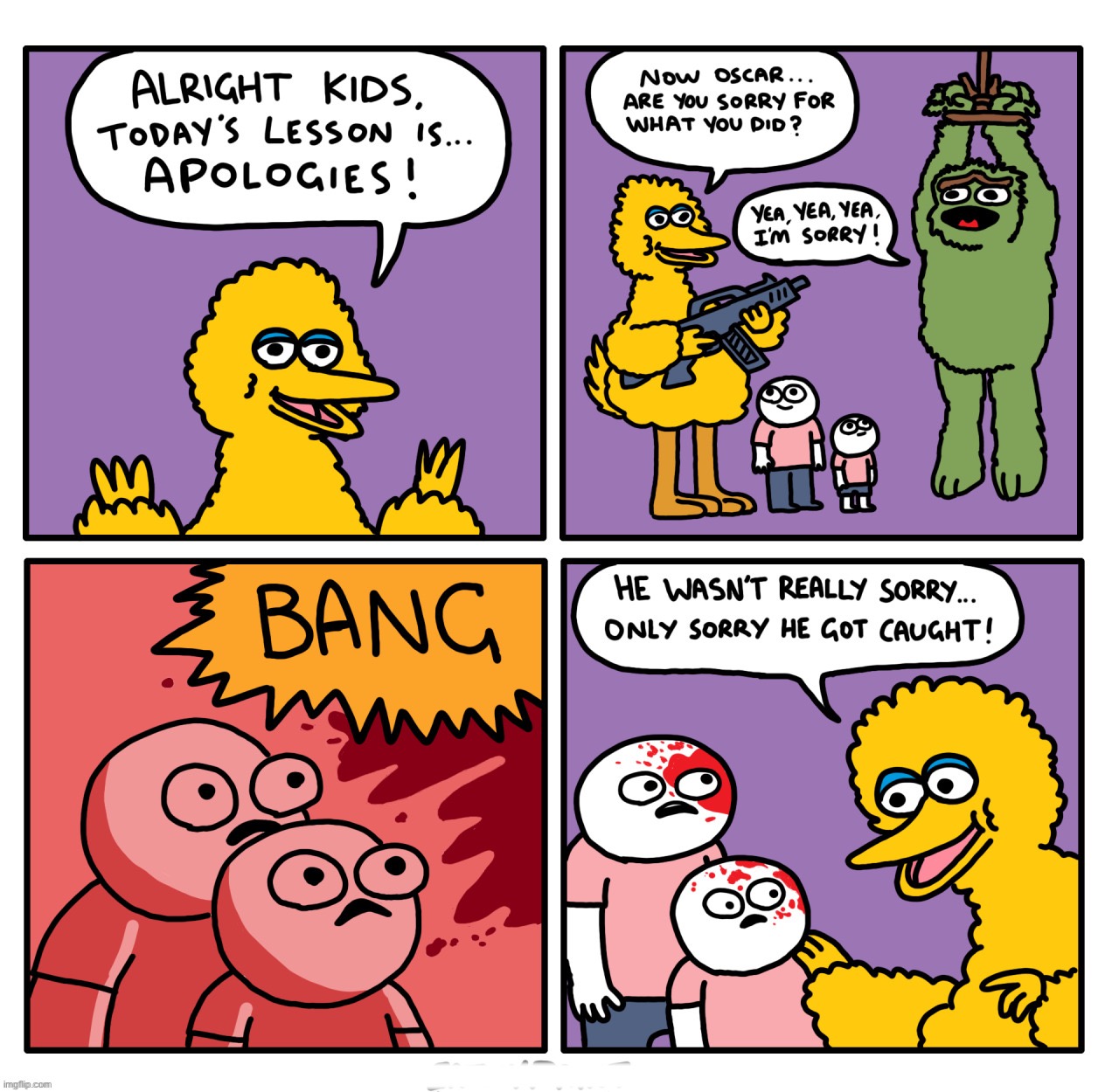 That’s not the Sesame Street that I remember | image tagged in comics/cartoons | made w/ Imgflip meme maker