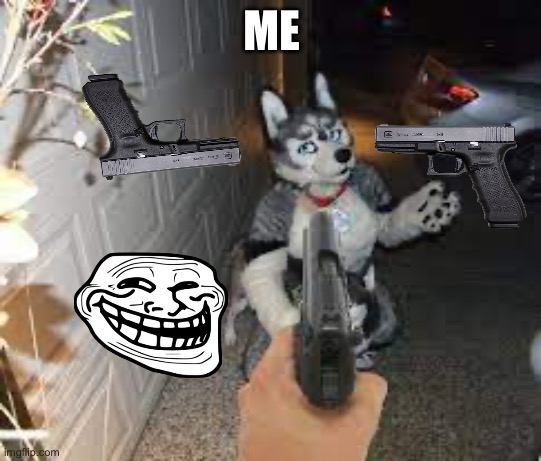 ME | image tagged in anti furry | made w/ Imgflip meme maker