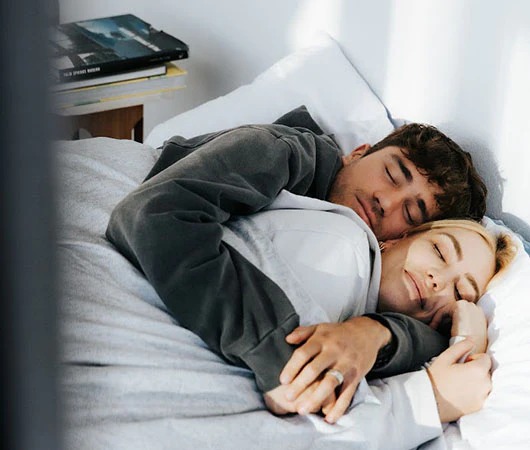 High Quality Sleeping couple Blank Meme Template
