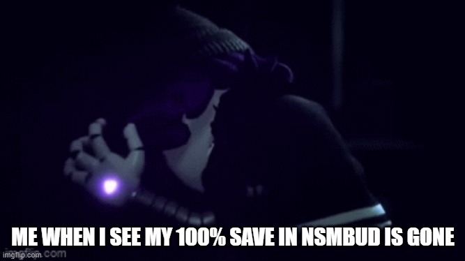 I was so mad | ME WHEN I SEE MY 100% SAVE IN NSMBUD IS GONE | image tagged in you okay uzi,mario | made w/ Imgflip meme maker