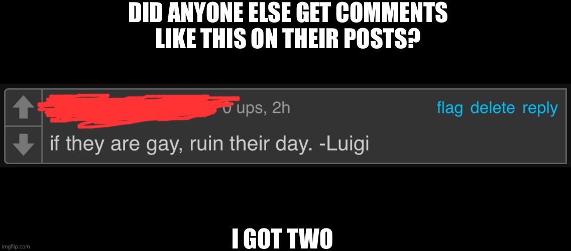 If So, Flag Them | DID ANYONE ELSE GET COMMENTS LIKE THIS ON THEIR POSTS? I GOT TWO | made w/ Imgflip meme maker