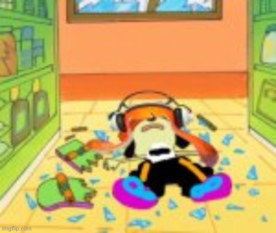 Low quality parappa inkling | image tagged in low quality parappa inkling | made w/ Imgflip meme maker