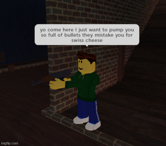 seems like a ok guy | image tagged in roblox,cursed,cursed roblox image | made w/ Imgflip meme maker