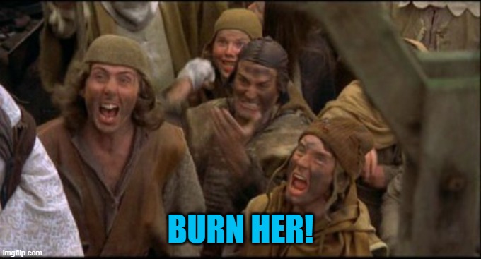 Holy Grail Burn Her | BURN HER! | image tagged in holy grail burn her | made w/ Imgflip meme maker