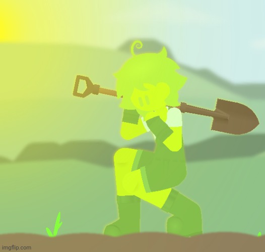 gardener boy | image tagged in his name is clover,it's a neutral name so shut up | made w/ Imgflip meme maker