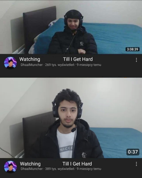 High Quality watching the hub until i get hard Blank Meme Template