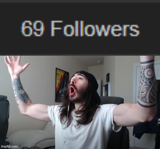 thanks for 69 followers | image tagged in charlie woooh | made w/ Imgflip meme maker