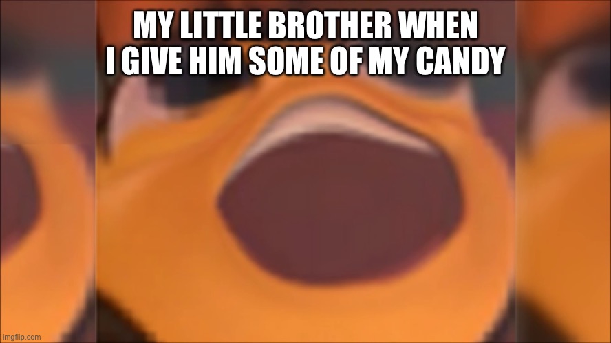 Bee movie | MY LITTLE BROTHER WHEN I GIVE HIM SOME OF MY CANDY | image tagged in bee movie | made w/ Imgflip meme maker
