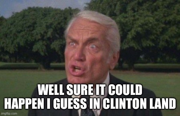 Judge Smales Caddyshack | WELL SURE IT COULD HAPPEN I GUESS IN CLINTON LAND | image tagged in judge smales caddyshack | made w/ Imgflip meme maker