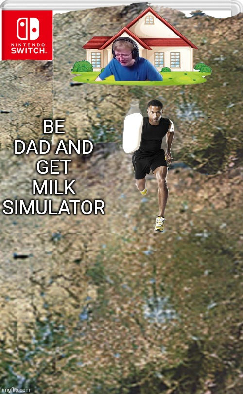 BE DAD AND GET MILK SIMULATOR | image tagged in fake switch games,funny memes,nintendo switch | made w/ Imgflip meme maker