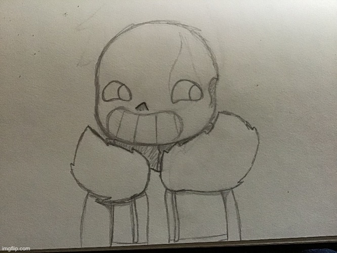 This is the Sans drawing nah :] | image tagged in undertale | made w/ Imgflip meme maker