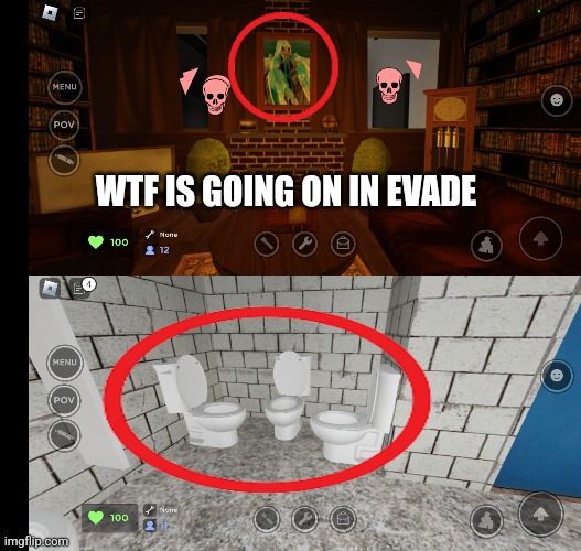 WTF IS GOING ON IN EVADE | made w/ Imgflip meme maker