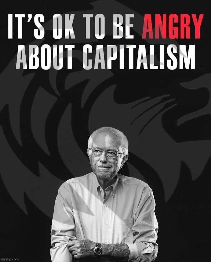 We’ve been saying this a lot longer than this Leftist. But,good for him I guess. | image tagged in its ok,to be,angry,about,capitalism,conservative party | made w/ Imgflip meme maker