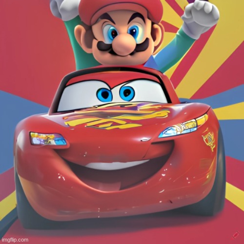 AI is funny sometimes | image tagged in cars,super mario | made w/ Imgflip meme maker