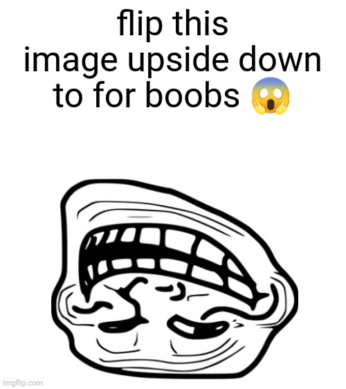 flip this image upside down to for boobs 😱 | image tagged in oh wow are you actually reading these tags,stop reading the tags,stop it,come on,dude stop reading them | made w/ Imgflip meme maker