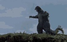 happy godzilla Blank Meme Template