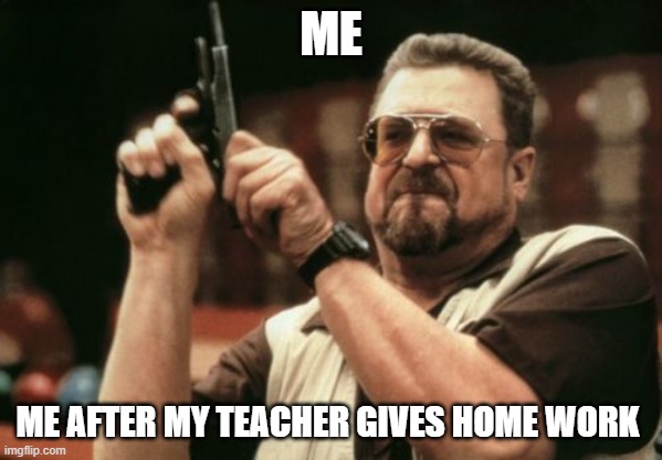 home work | ME; ME AFTER MY TEACHER GIVES HOME WORK | image tagged in memes,am i the only one around here | made w/ Imgflip meme maker