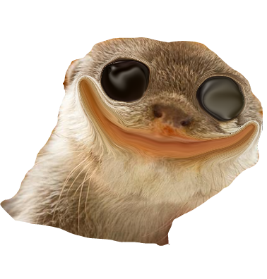 goofy otter Blank Meme Template