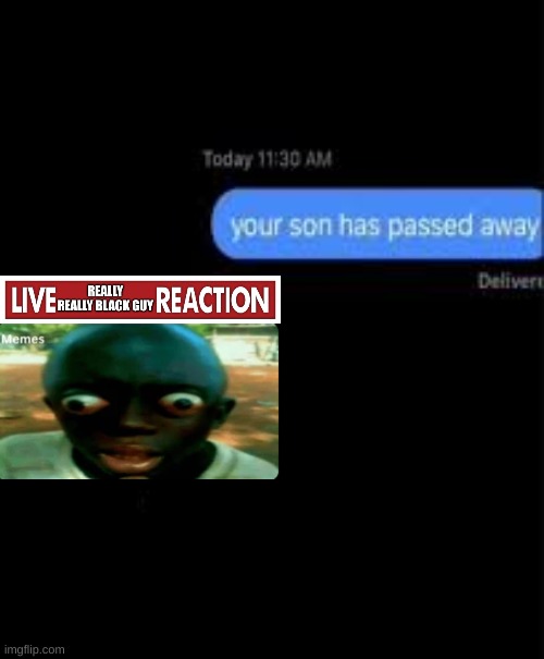 your son has passed away | image tagged in your son has passed away | made w/ Imgflip meme maker