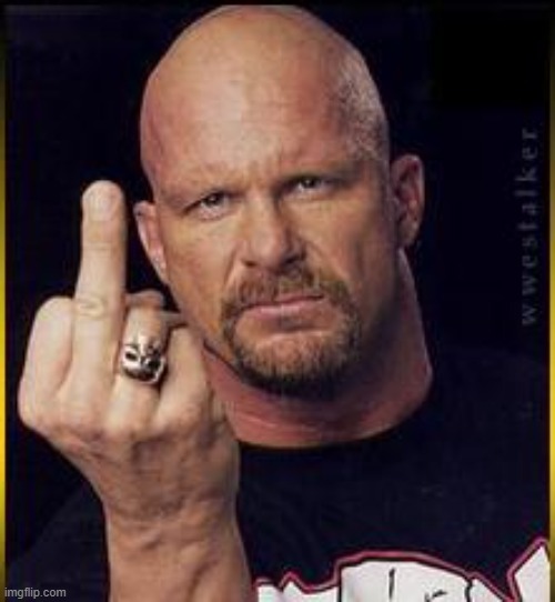 Steve Austin Fuck You | image tagged in steve austin fuck you | made w/ Imgflip meme maker