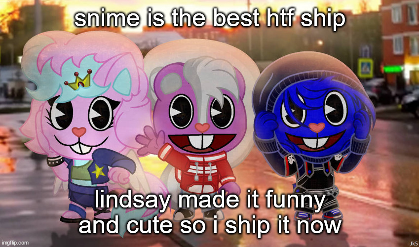 kitty, daliallon and cesar drawn by jakky | snime is the best htf ship; lindsay made it funny and cute so i ship it now | image tagged in kitty daliallon and cesar drawn by jakky | made w/ Imgflip meme maker