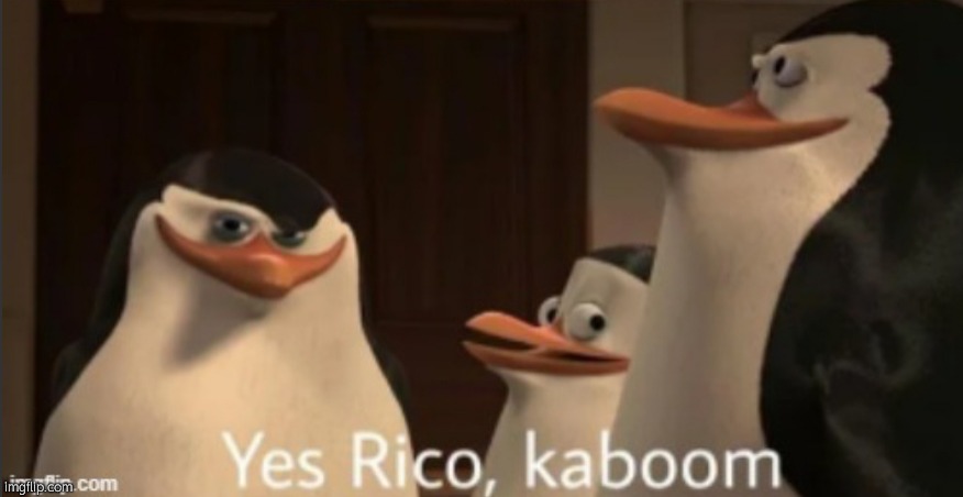 Yes Rico kaboom | image tagged in yes rico kaboom | made w/ Imgflip meme maker