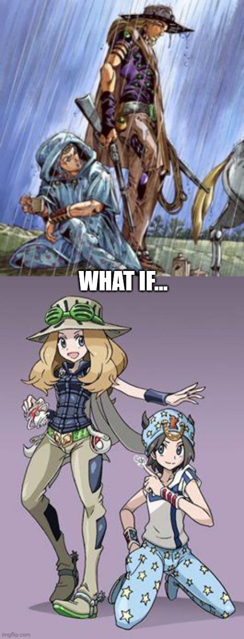 Gyro and Johnny but it's Serena and Calem from XY | WHAT IF... | made w/ Imgflip meme maker