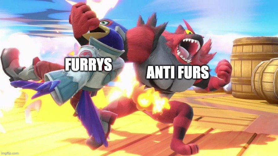 Incineroar Punching | ANTI FURS FURRYS | image tagged in incineroar punching | made w/ Imgflip meme maker