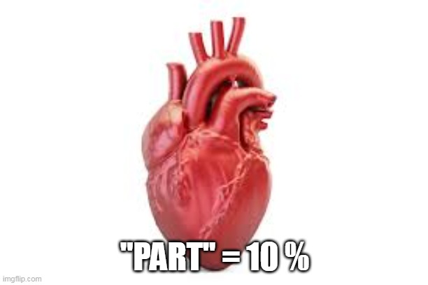 "PART" = 10 % | made w/ Imgflip meme maker