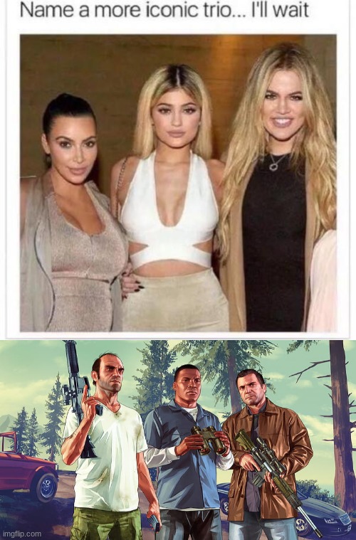 Ez no diff | image tagged in name a more iconic trio | made w/ Imgflip meme maker