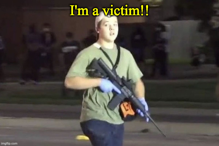 Kyle Rittenhouse | I'm a victim!! | image tagged in kyle rittenhouse | made w/ Imgflip meme maker