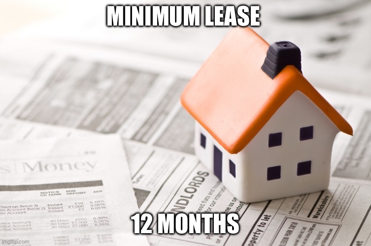 Landlords | MINIMUM LEASE 12 MONTHS | image tagged in landlords | made w/ Imgflip meme maker