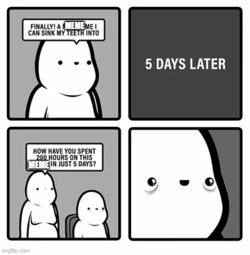 5 day later | MEME MEME | image tagged in 5 day later | made w/ Imgflip meme maker