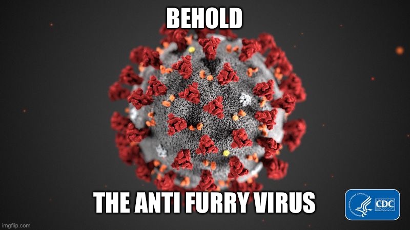 Covid 19 | BEHOLD THE ANTI FURRY VIRUS | image tagged in covid 19 | made w/ Imgflip meme maker