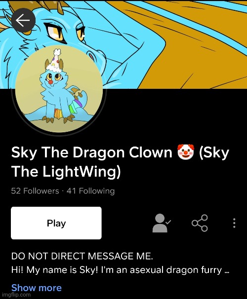 sky the dragon | made w/ Imgflip meme maker