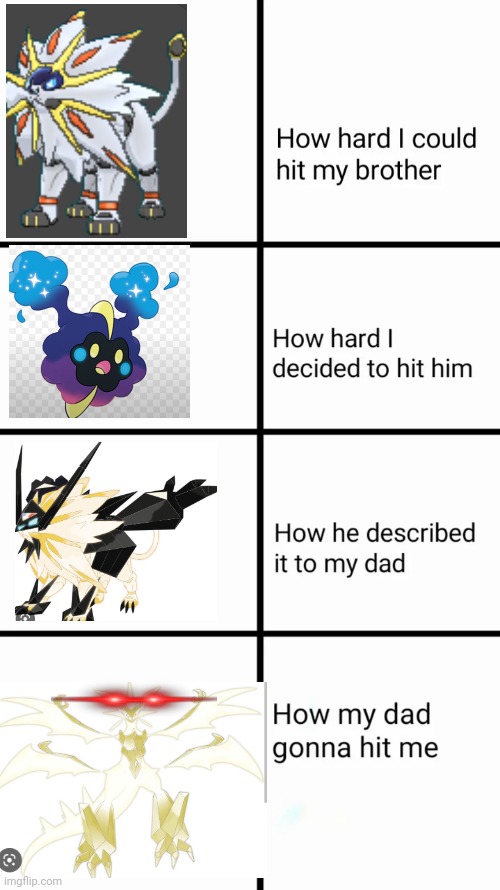 Look at me I love Alola yay | image tagged in how hard i could hit my brother | made w/ Imgflip meme maker