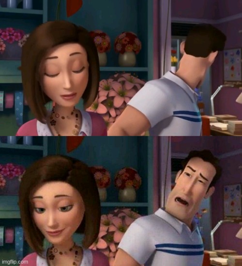 have a year old template made by me | image tagged in bee movie disgust meme | made w/ Imgflip meme maker