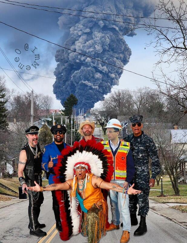 Pete Buttplug in the Village People Blank Meme Template