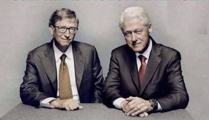 High Quality Bill Clinton and Bill Gates Blank Meme Template