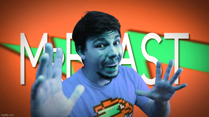 fake MrBeast green screen meme on Make a GIF