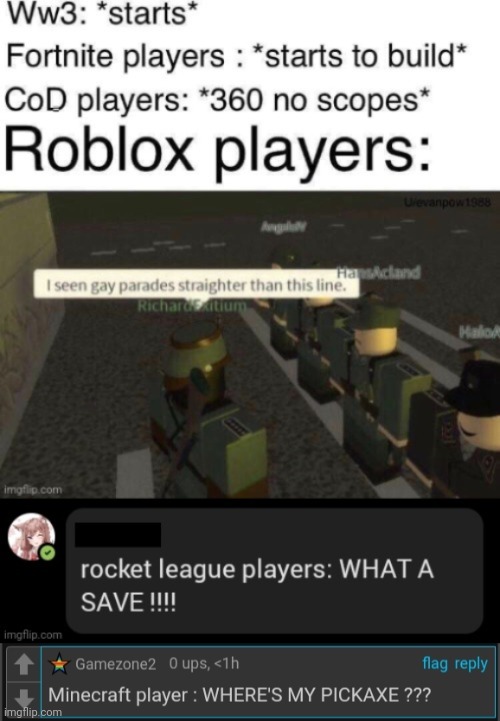 Continuing the chain | image tagged in chain,ww3,gamer,memes,funny | made w/ Imgflip meme maker