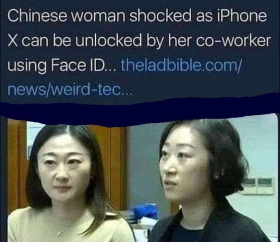 WTF? All CHICOMs look alike. | image tagged in ugly twins,twins,separated at birth,chicoms,iphone,weird news | made w/ Imgflip meme maker