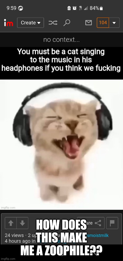 I am very confusion | HOW DOES THIS MAKE ME A ZOOPHILE?? | image tagged in msmg | made w/ Imgflip meme maker